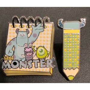 Monsters, Inc. – Disney Pixar Pencil & Notepad Blind Box Enamel Pin Set BoxLunch